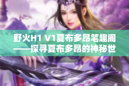 野火H1 V1夏布多昂笔趣阁——探寻夏布多昂的神秘世界