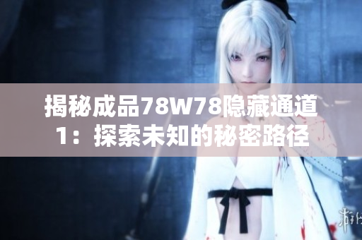 揭秘成品78W78隐藏通道1：探索未知的秘密路径