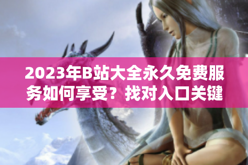 2023年B站大全永久免费服务如何享受？找对入口关键！