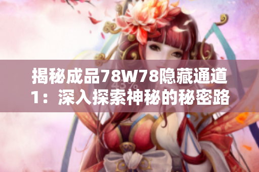 揭秘成品78W78隐藏通道1：深入探索神秘的秘密路径