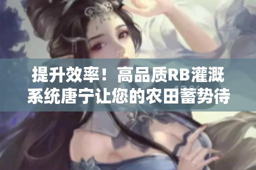提升效率！高品质RB灌溉系统唐宁让您的农田蓄势待发