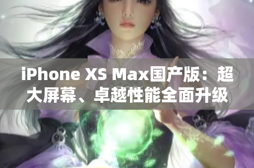iPhone XS Max国产版：超大屏幕、卓越性能全面升级