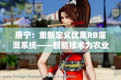 唐宁：重新定义优质RB灌溉系统——智能技术为农业注入活力